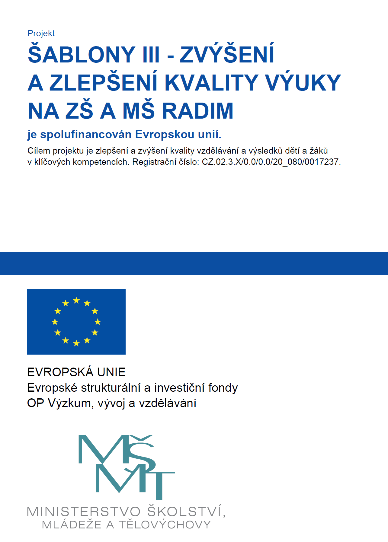 Šablony III Radim z EU